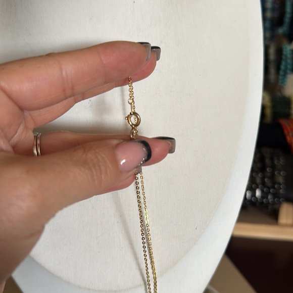 Carved Jade Leaf Pendant Necklace - Picture 3 of 4